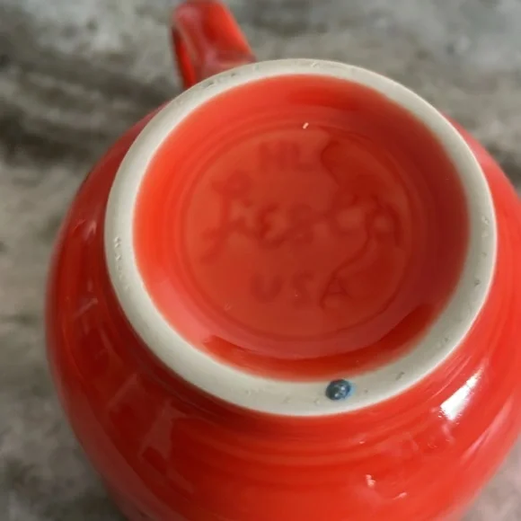 Fiesta Poppy Color Cup and Saucer set - Picture 3 of 4